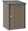 Metal Storage Shed Outdoor Garden Small Lock Tool Cabinet Utility Patio Box Unit