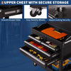 4 Drawer Tool Trolley Cart Rolling Utility Storage Cabinet Garage Workshop