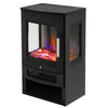 All-In-One Electric Fireplace Set, Mantelpiece & Flame Heater Decoration Smart