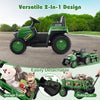 Kids Green Ride on Tractor 12V Electric Vehicle Gray