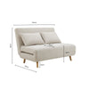 Dusk Seattle Pebble Corduroy Double Click Clack Sofa Bed RRP £599