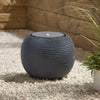 Garden Fountain Water Feature LED Lights Indoor Outdoor Polyresin Statues Decor