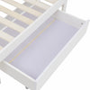 3FT White Solid Pine Wood Bed Wooden Single Size Bed Frame with Storage Drawer