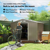 Garden Shed Storage Large Yard Store Sliding Door Metal Roof Tool Box