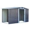 Garden Metal Storage Shed with Log Storage for Organized Outdoor Spaces