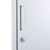 1.8m Locker Office Cabinet Storage Cold Rolled Steel w/ Storage Shelves Grey