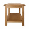 Oakcroft Coffee Table – Rustic Oak Living Room Table with Lower Shelf