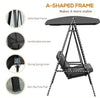 2 Seater Garden Swing Chair Outdoor Yard Patio Canopy Hammock Bench Loveseat