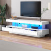 Modern 160 cm High Gloss TV Stand Cabinet with LED Lights for 55 / 65 Inch TV