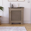 White Radiator Cover MDF Small Large Modern Wood Slat Grill Cabinet Furniture