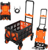 150kg Folding Hand Truck 2-in-1 Convertible Platform Cart Portable Dolly Trolley