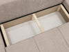 U-Shaped Corner Sofa Bed Symmetrical with Storage Velour Fabric FURYN U