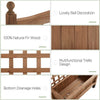 Wooden Planter Elevated Raised Garden Bed w/ Trellis Outdoor Climbing Plant Vine