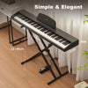 ♬Mustar 88 Key Semi Weighted Digital Piano Portable Keyboard Stool Chair
