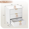 Modern 3 Drawers Bedside Table with Power Supply Nightstand Bedroom Furniture