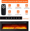 900W/1800W Electric Wall Fireplace 12 LED Flame Effect Timer Remote Heater 152cm
