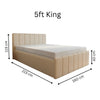 Luxury Plush Velvet Ottoman Bed Frame with Gas Lift Storage, Double & King Sizes