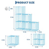 6-Cube Modular Wire Storage Unit,Closet Organizer Shelve for Bedroom,Living Room