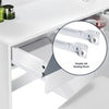 White Dressing Table with LED Lights Mirror Stool Drawers Vanity Makeup Desk Set