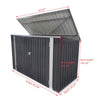 Lockable Garden Storage Shed Outdoor Bike Shed Metal Steel Pent Tool Sheds