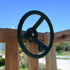 Garden Wooden Outdoor Playset Swing Set with Slide, Climbing Ladder, Telescope