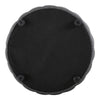 Chesterfield Button Linen Round Ottoman Pouffe Footstool Coffee Tea Table Grey