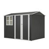 Garden Shed With Window Doors Outdoor Steel Apex Roof Tool Foundation