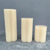 Folding Paper Round Plinth Cylinder Pedestal Wedding Cake Flower Display Stand