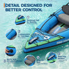 12.5FT Inflatable Tandem Kayak 2 Person 450LBS PVC Fishing Touring w/ Pump Kit