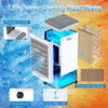 10L Portable Air Cooler Fan 3-in-1 Mobile Cooling Conditioner Humidifier Remote