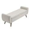 151cm Linen Ottoman Storage Box Pouffe Seat Stool Home Chair Foot Stool Bench UK