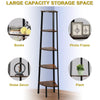 5 TIER LADDER SHELF WOOD FLOWER RACK CORNER STORAGE UNIT PLANT STAND DISPLAY UK