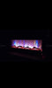 wall mounted electric fire 50 inch black.