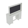 Dressing Table With Drawers Mirror Stool Set Makeup Desk Vanity Table Bedroom