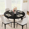 47In Round Dining Table,Kitchen Table for 4 to 6 People with Sturdy Metal Frame