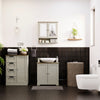 Priano Freestanding Bathroom Cabinet Unit Grey Vanity Cupboard Storage Unit