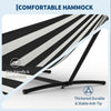 2-Person Outdoor Hammock w/ Stand,450 Lbs,Portable Hammock w/Carry Bag,11 Colors