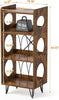 Record Player Stand, 4-Tier Vinyl Record Storage Cabinet Holds up to 300+ Albums