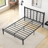 King Size Heavy-Duty Metal Frame Modern Bed Frame w/Under-bed Storage