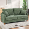 Modern 2/3 Seater Corduroy Sofa Bed with 2 Bolster Home Room Recliner Couch Sofa