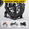 Heavy Duty Motorcycle Wheel Chock Stand 1800lb Adjustable 3-Position,Fits 15-21"