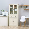 Freestanding Kitchen Cupboard, 5-tier Storage Cabinet with Adjustable Shelves an