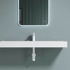 Bathroom Wash Basin Sink Stone Wall Hung Countertop Large +Waste Trap 1200x460mm