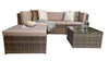 Signature Weave Stella Garden Brown Outdoor Modular Corner Sofa Set RRP £899