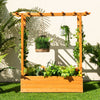 Raised Garden Bed with Arch Trellis