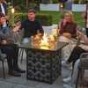 Square Propane Gas Fire Pit Table,12 KW Firepit Outdoor Patio Heater