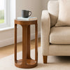 Wooden Round 23" Sofa Side End Table 2 Shelf Bedroom Night Stand Space Saving