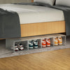 6PCS Stackable Foldable Boxes Trainers Organiser Clear Plastic Shoe Storage Box