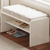 Home shoe changing stool, cushioned shoe rack, living room, bedroom, corridor