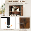 Wooden Open Display Cabinet Industrial Freestanding Bookcase